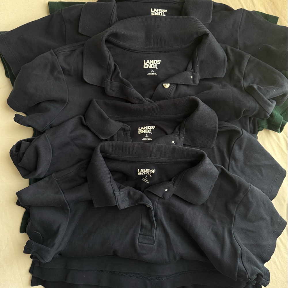 Lands' End Dark Polo Collection bundle